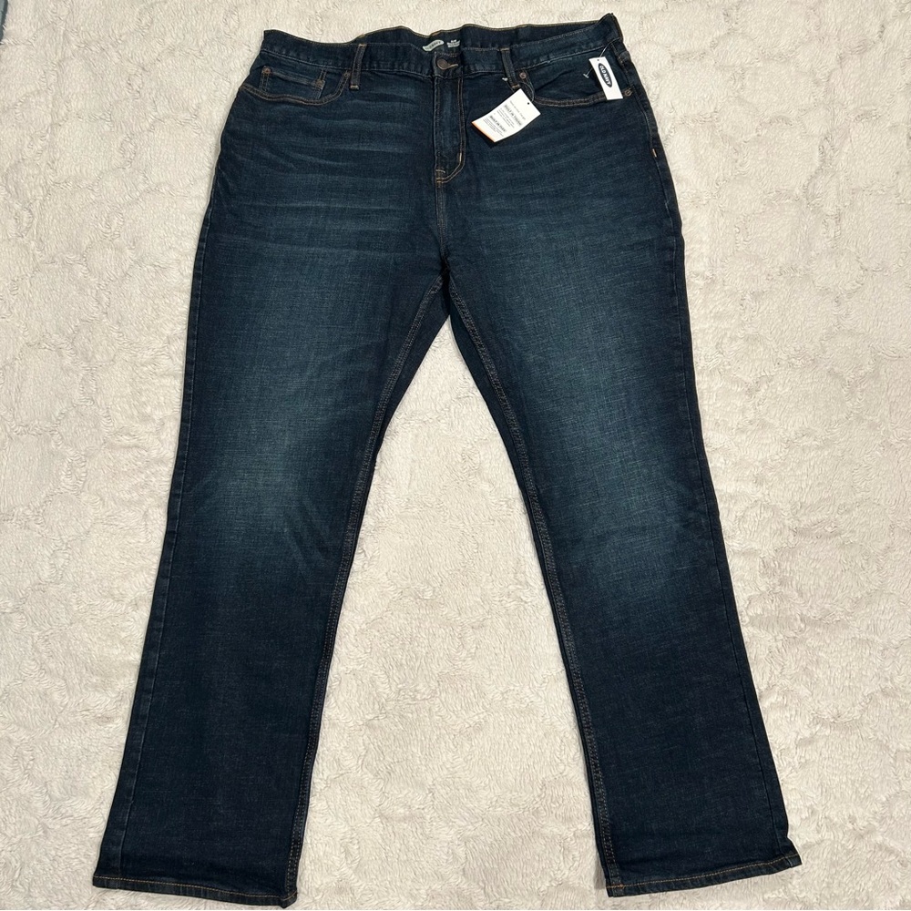 NWT Old Navy Dark-wash Flex Slim Jeans 42x32